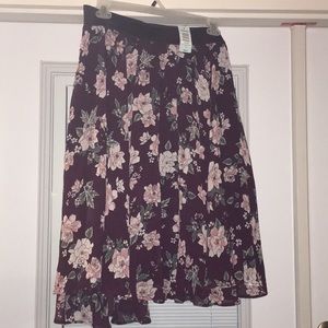 Knee length skirt
